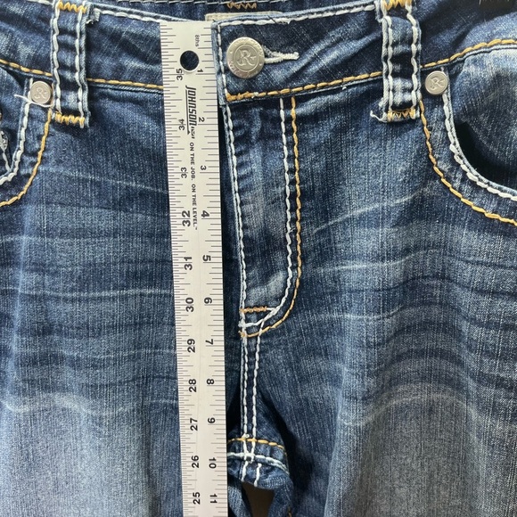 Realco Jeans Bootcut Denim Jeans Womens 32 Plus size Blue Stretch Western 2283 - Picture 6 of 11